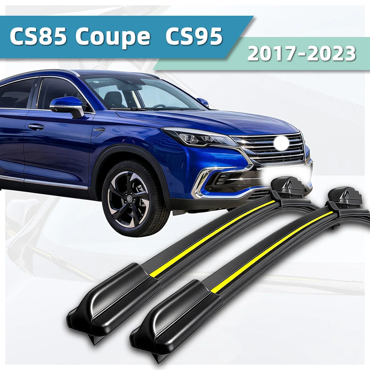 

Fit For Changan CS85 Coupe CS95 (2017-2023) Wiper Natural Rubber Strip Boneless Silent Car Windshields Front Wiper Car accessori