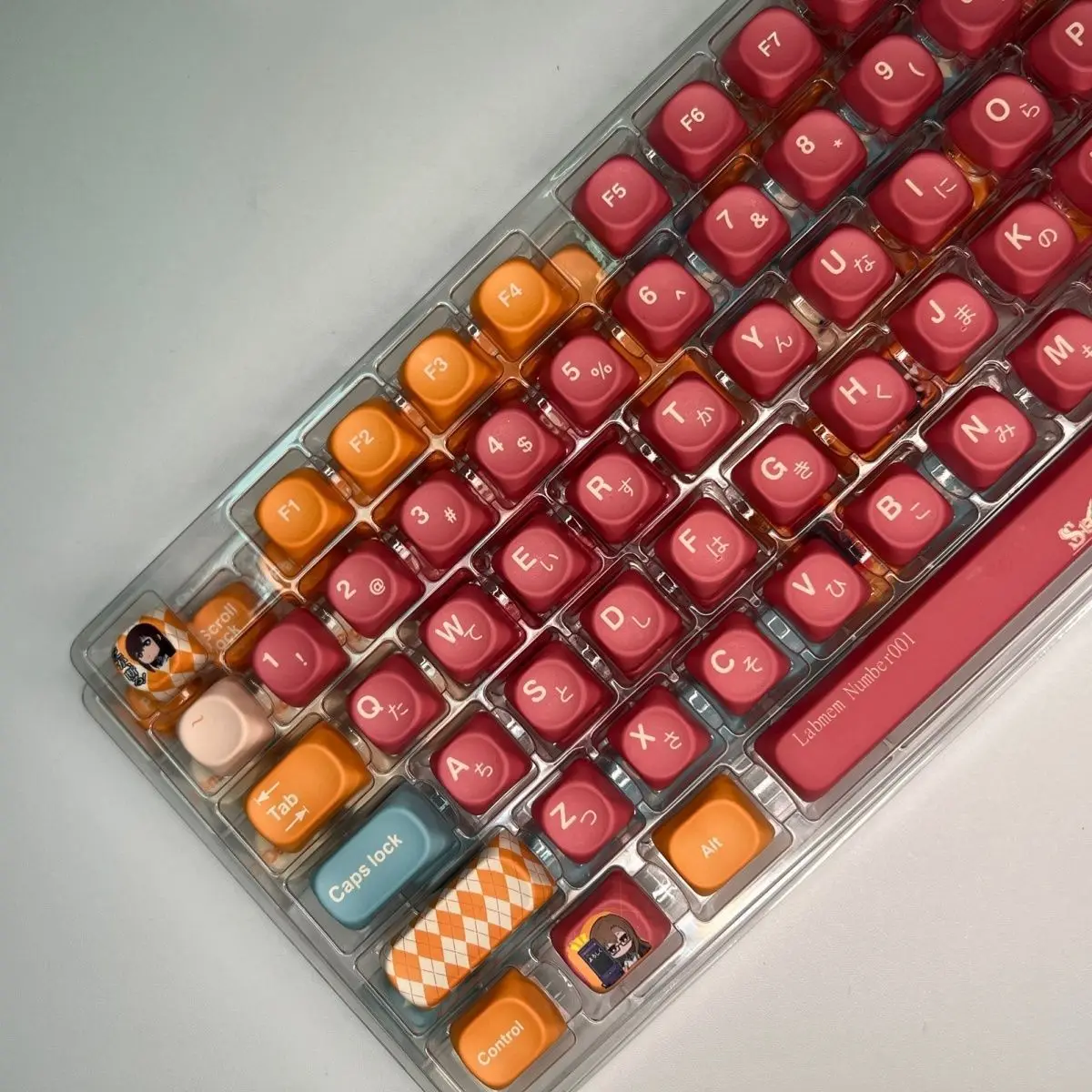 

PBT Sublimation Mechanical Keyboard Keycap MOA Small Full Set Support 61 68 84 75 98 100 104 108