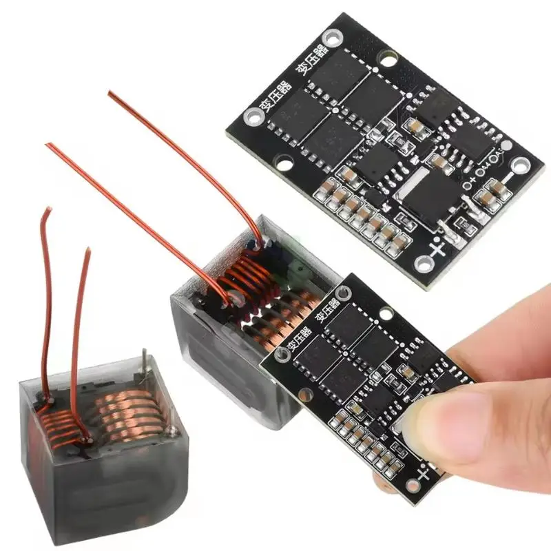 High Voltage Generator Module DC5-13 V To AC 10 KV–20 KV Arc Igniter High-Voltage Module Driver Board + Transformer