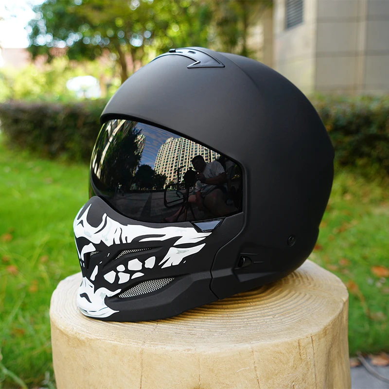 

Ретро мотоциклетный шлем Scorpion со съемным передним модулем, линзы чайного цвета, размеры M, L, XL, XXL, защитное снаряжение для мотоцикла