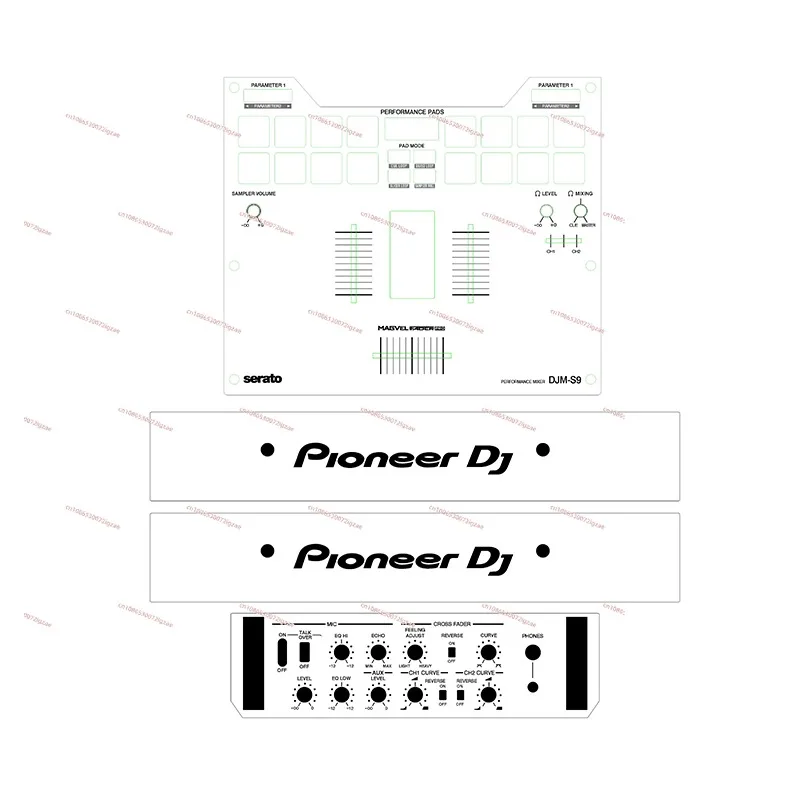 DJM-S9 Mixer Sticker Multi-color Optional Panel Surround Scratch Protection S9 Film