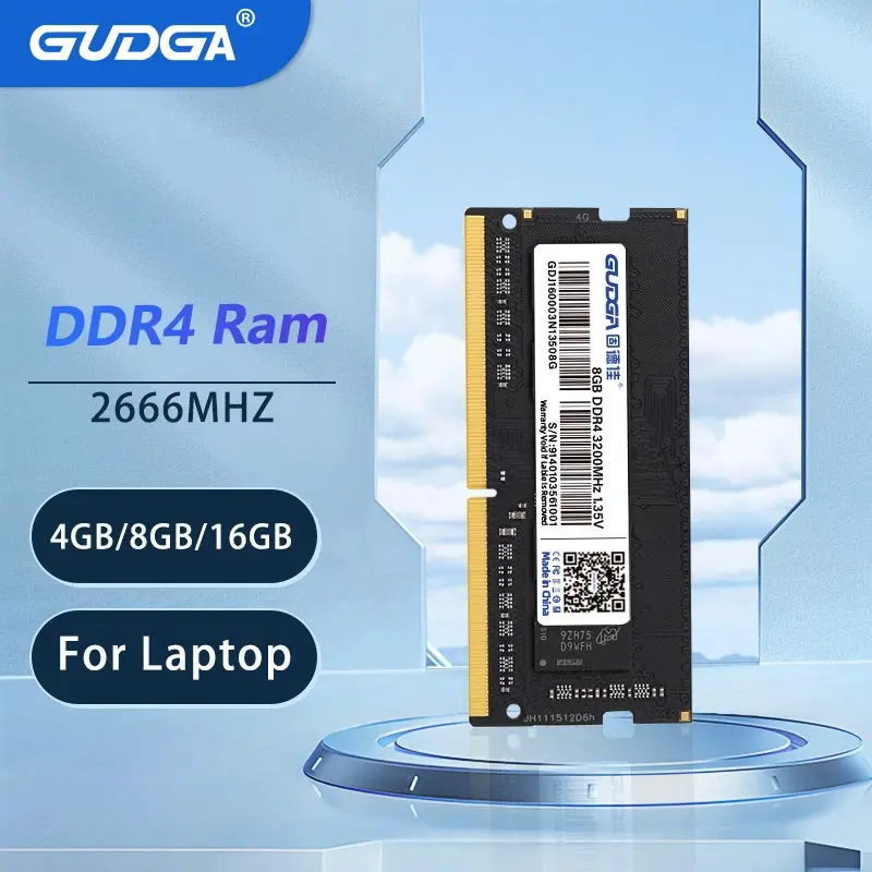 

Оперативная память GUDGA DDR4, ОЗУ 4 ГБ, 8 ГБ, 16 ГБ, 32 ГБ, Память ОЗУ 2666 МГц, Sodimm 1,2 в, 260Pin, двухканальный для ноутбука, компьютера