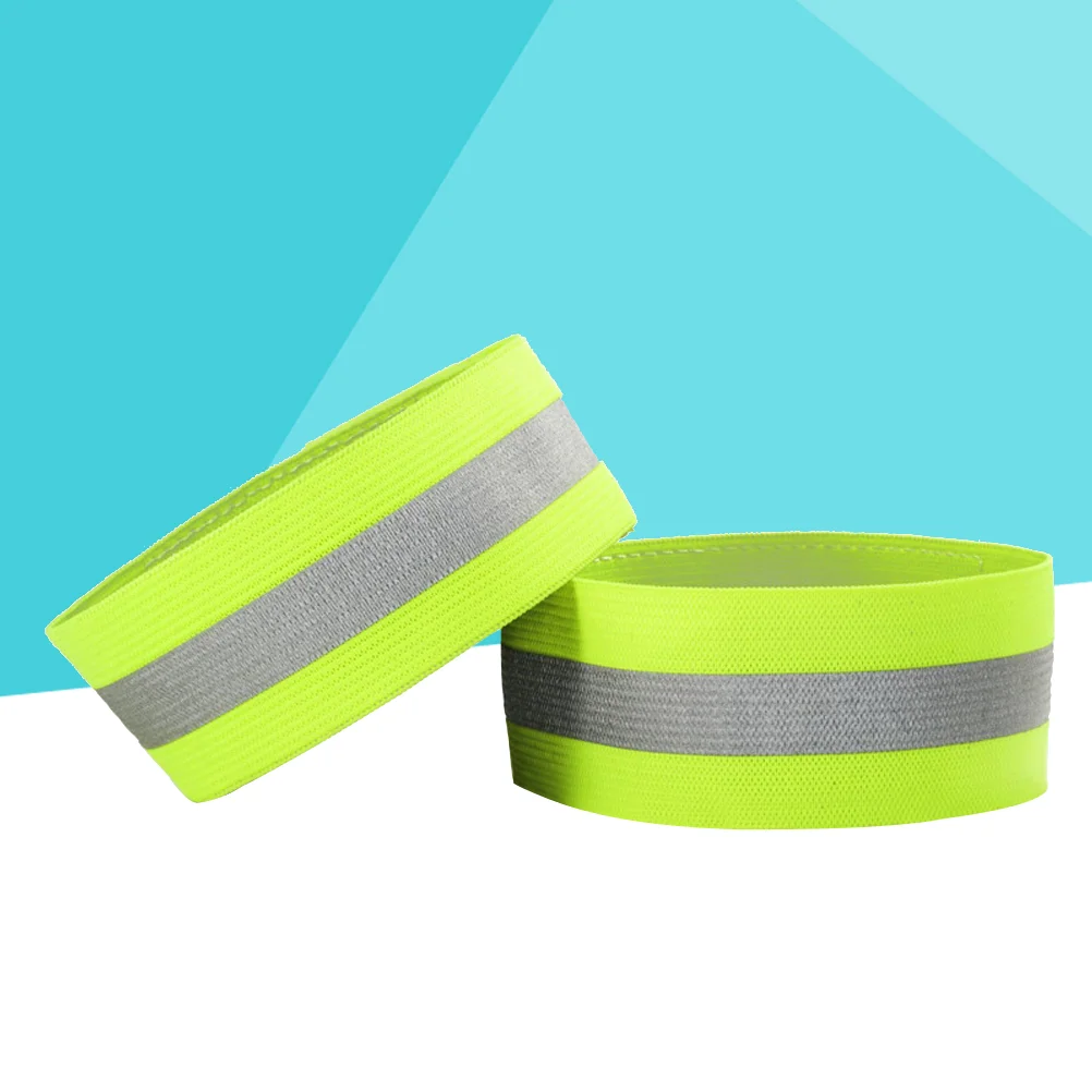 2 PCS/Pair Safety Wristbands Elastic Ankle Reflective Bracelet Shine Wear-resistant