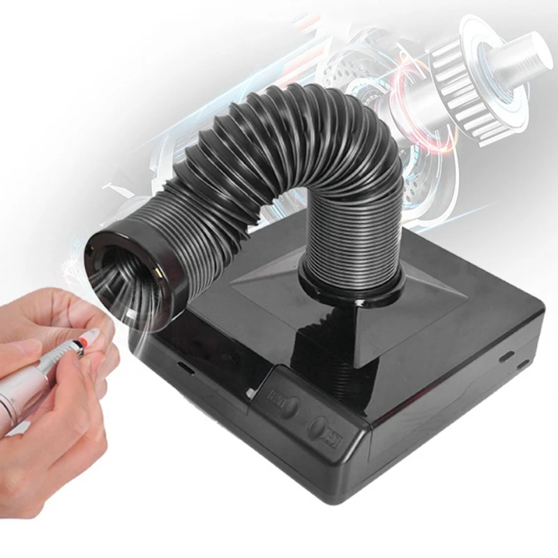 ●Nail Dust Absorber Filter Welding Fume Extractor for Engraver/Cutting, Wood Burning, 3D Printer White EU Plug