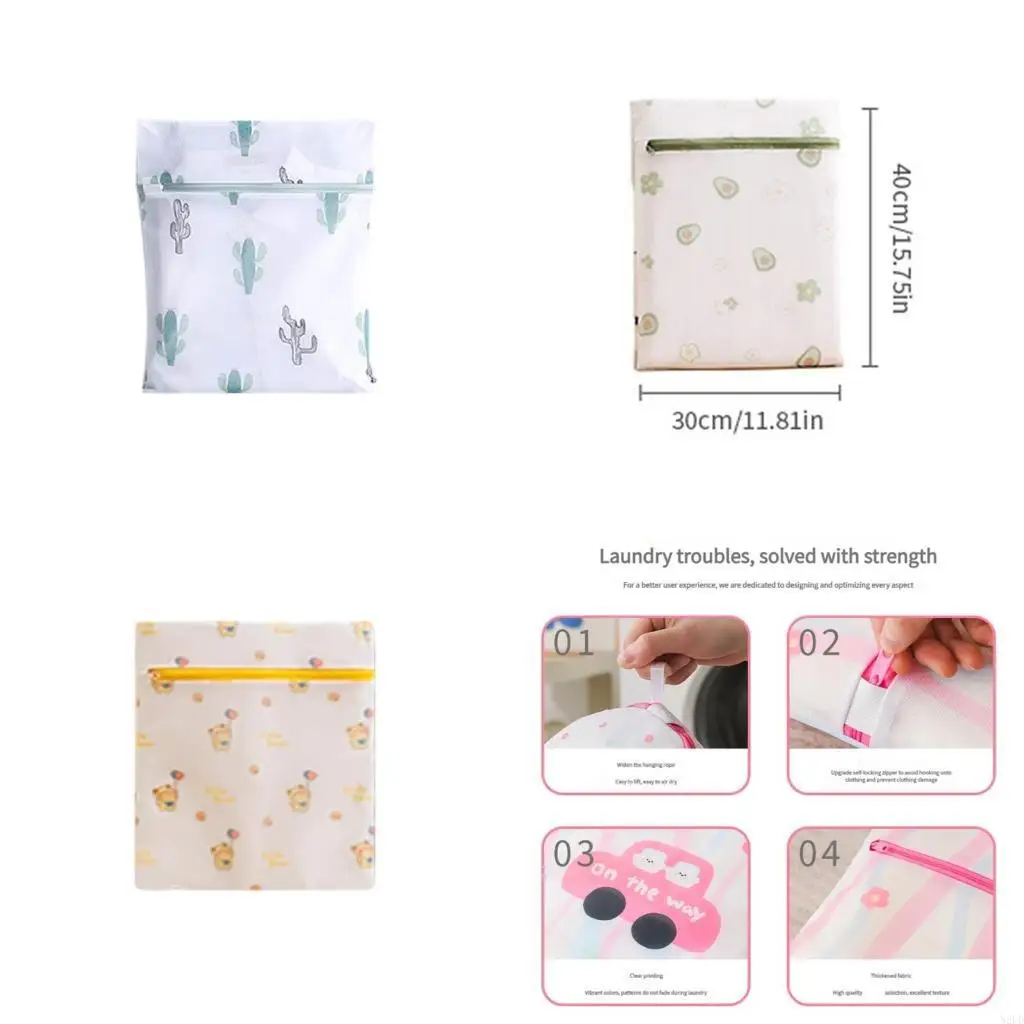 

Durable Laundry Storage Bag With Zippers Household Fabric Care Storage N2UD