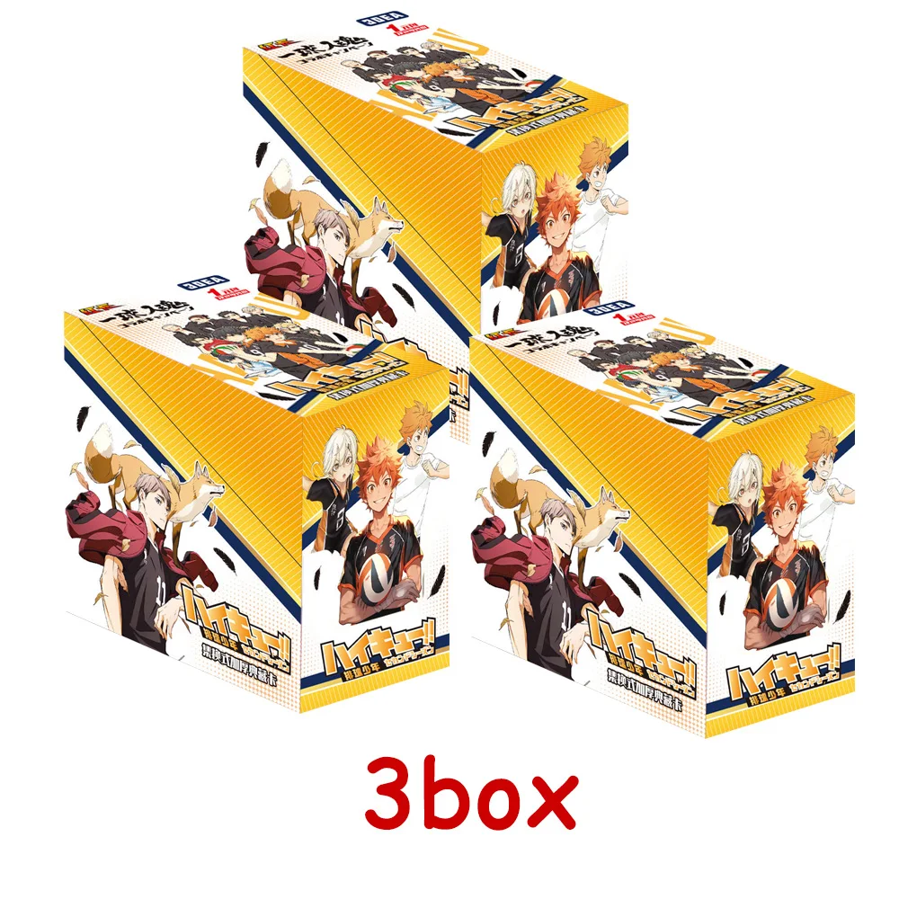 Newest Haikyuu cards Whole box unopened first bullet university volleyball department book card quicksand card blind box pack