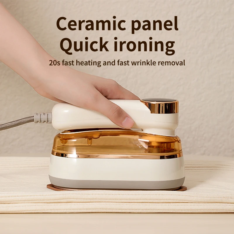 مكواة بخار محمولة بقوة 1200 وات، مكواة بخار منزلية محمولة بثلاث سرعات، مكواة كهربائية دوارة بشاشة تعمل باللمس