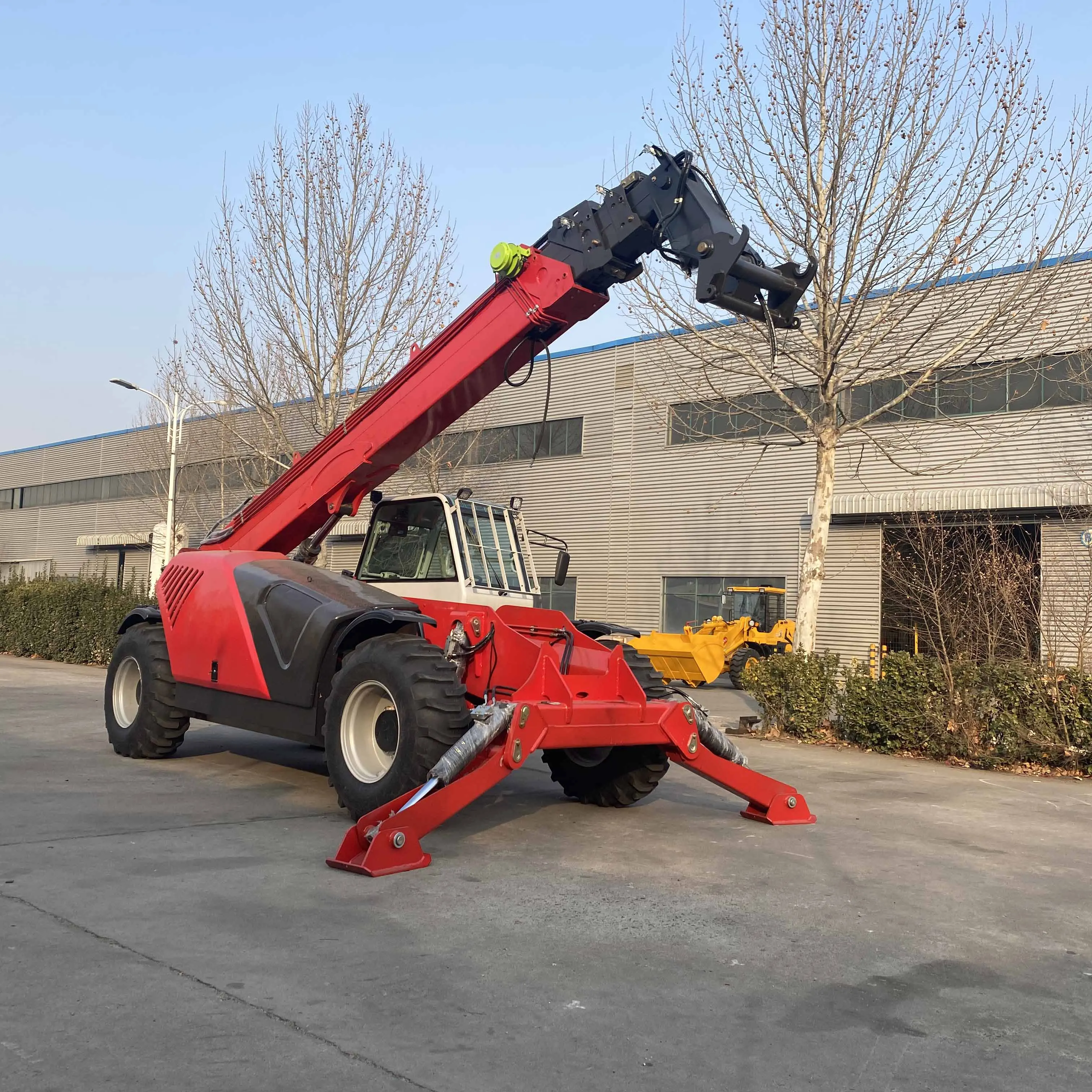 【Hot】45Tons Reach Stacker Machine  Lighter and Stronger Structure Telescopic Forklift Telescopic Handler