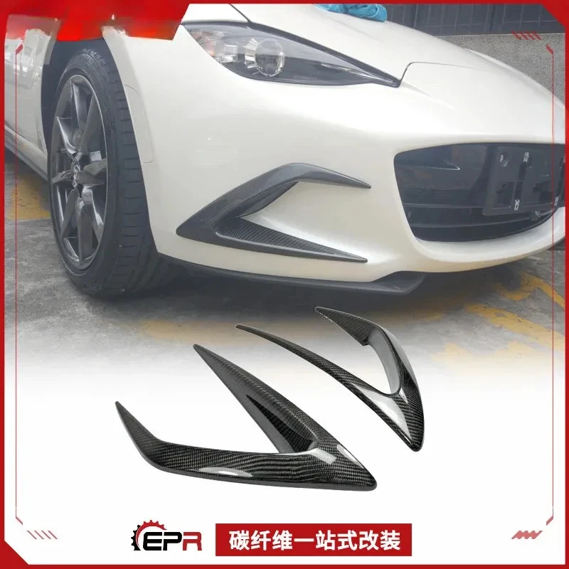 Suitable MX5 ND RF/RC Carbon Fiber Front Bumper Fog Light Frame Cover & Vent