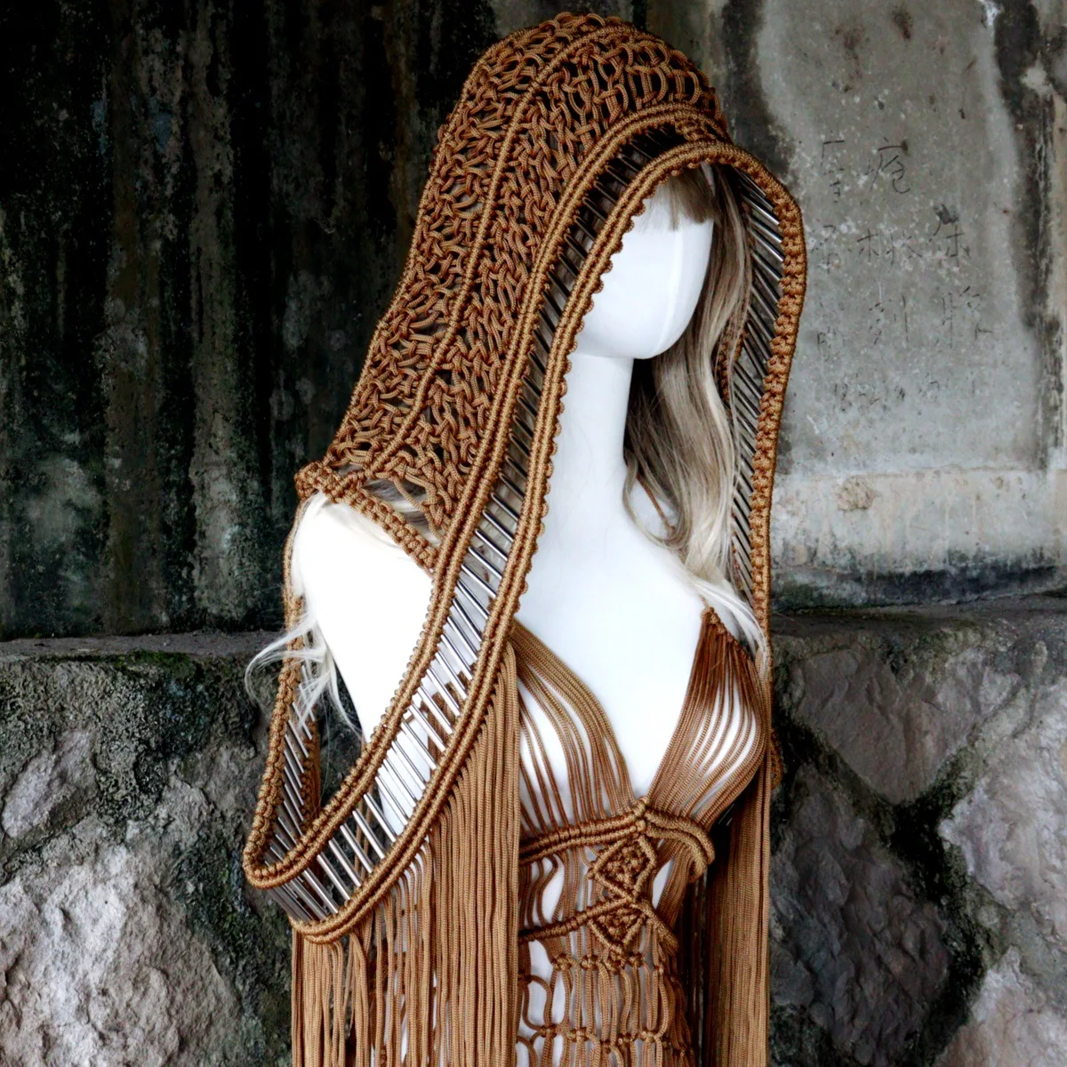 

Crochet Knitted Cover Ups Sleeveless Women Long Maxi Cloak 2025 Summer Holiday Beach Bathing Wear Sexy Solid Tassel Outfits