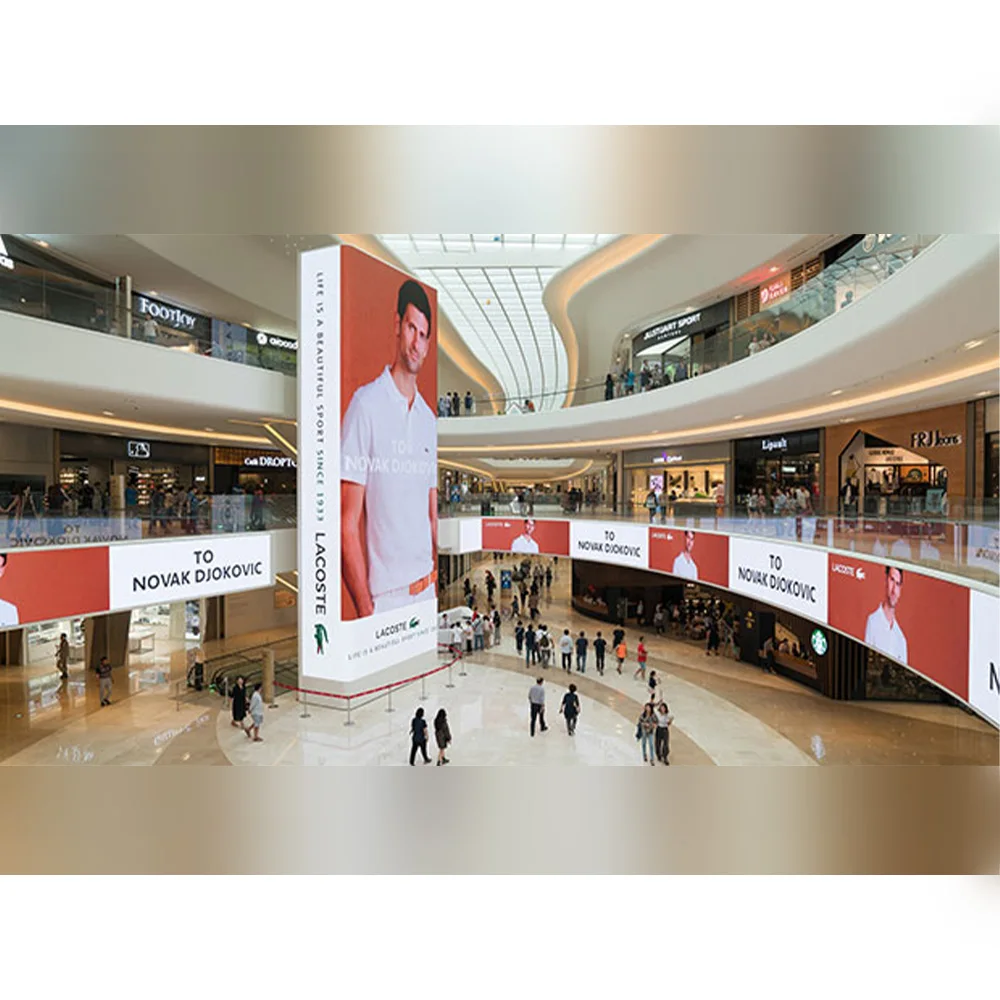 أربعة جوانب حافة سلسة جدار الفيديو 90 درجة عمود الزاوية شاشة عرض LED داخلية لمعرض المعرض التجاري المعرض