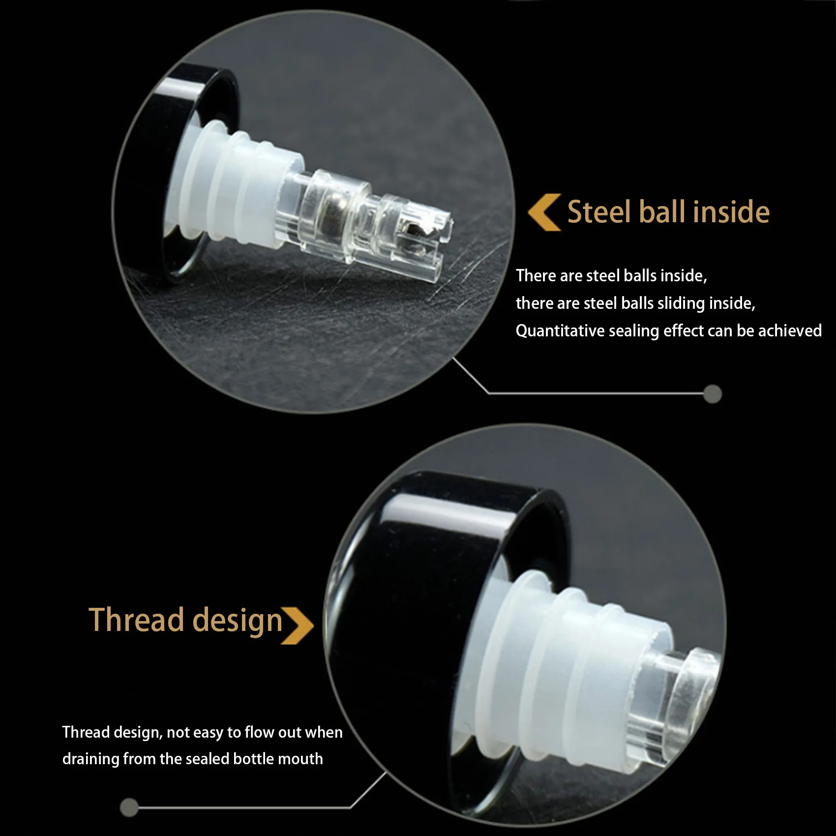 12 x 25ML Clear Auto Measure Quick Shot Pourers