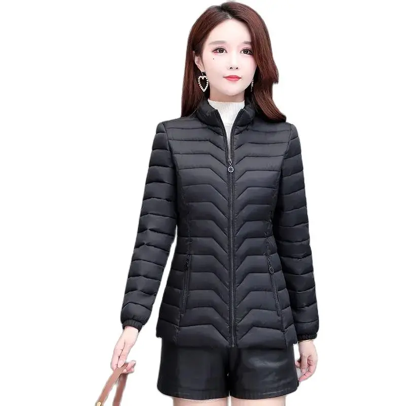 Women's Parka WinterCottoncoat   Warm Stand Collar Women's Basic Coat Down Cotton Loose Parka Short  Coat Large Size 6XL