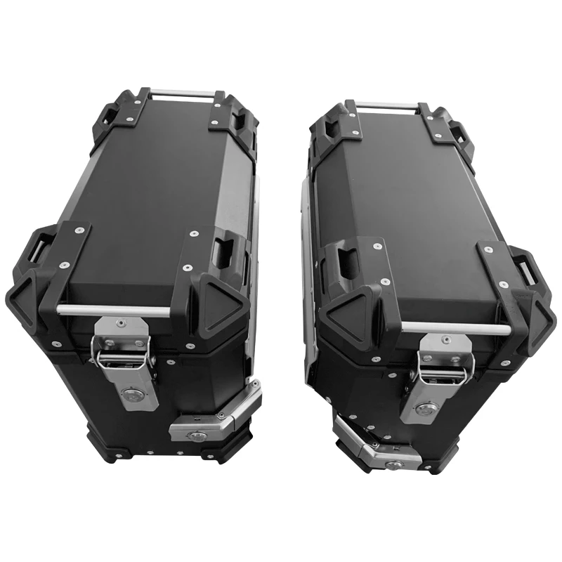 STLF جودة عالية 38L دراجة نارية الألومنيوم صندوق دراجة نارية صناديق جانبية #6