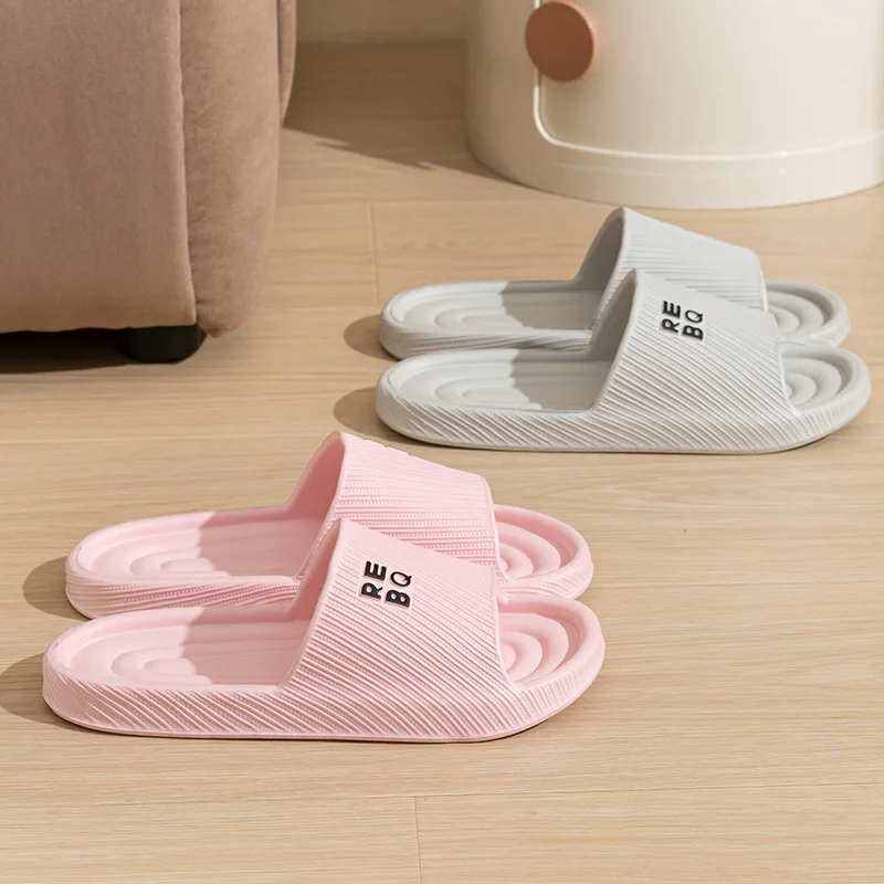 Men's Eva Home Slippers, Women's Household Rubber Shoes, Bathroom Shower Hotel Homestay Couple Summer Sandals