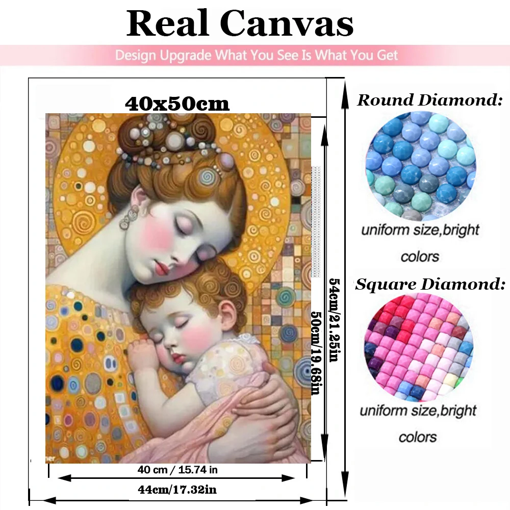 5D Diamond Painting New 2024 Gustav Klimt Cat Lady Kiss Cross Stitch Kit DIY Mosaic Diamond Embroidery Flowers Fairy Home Decor