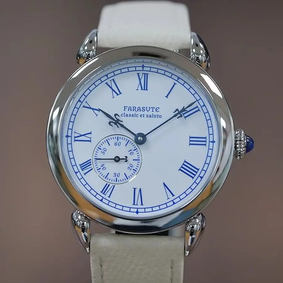 FARASUTE Men Automatic Watch 40mm Mechanical Wristwatch Sapphire Mirror Waterproof Enamel Dial Hangzhou 5000 Micro Rotor