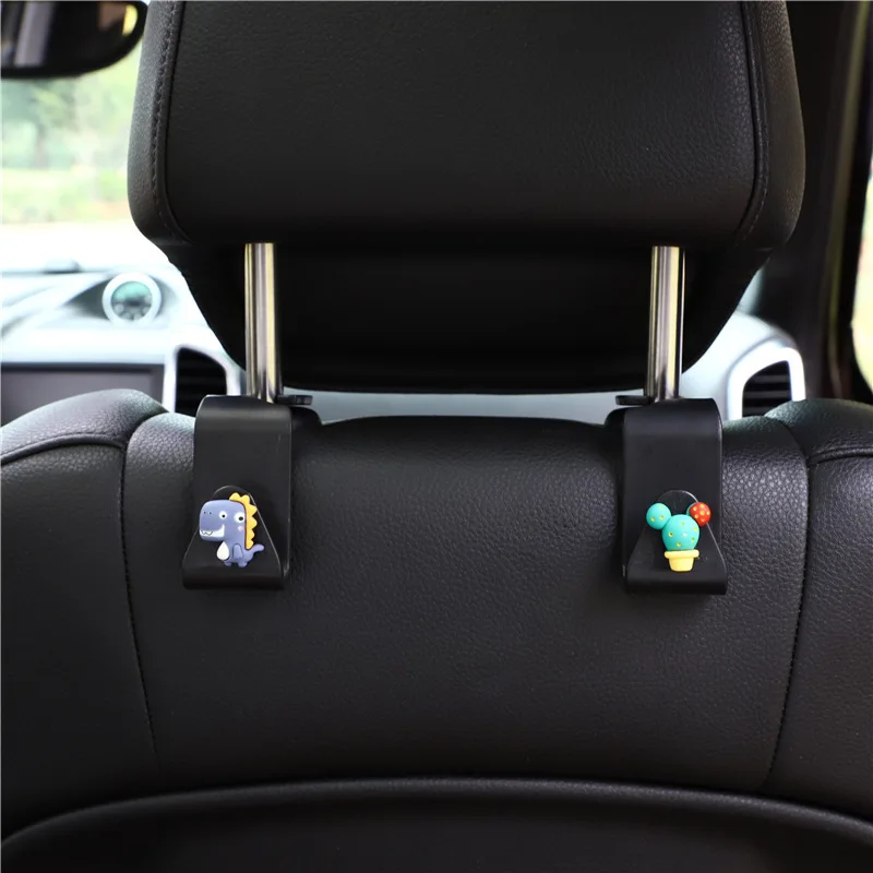 

Creative Car Hook Cute cat Car Seat Hanger Hooks Behind-seat Accessories Organizer Hook Bags Clothes Sundries Hanger Clip