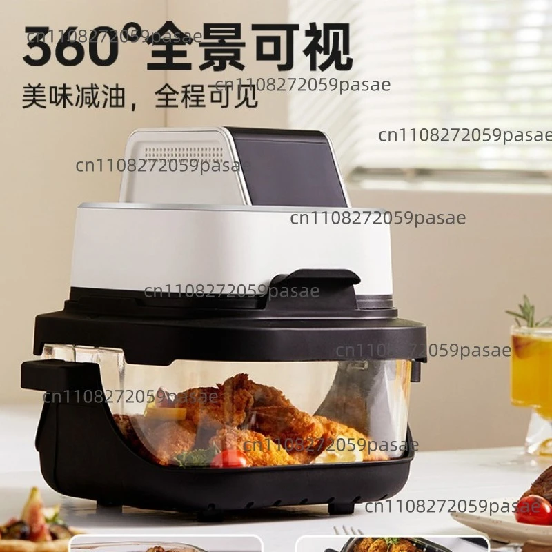 Home Air Fryer with Viewing Window: Compact, High-Capacity Borosilicate Glass Air Fryer and Oven Combo