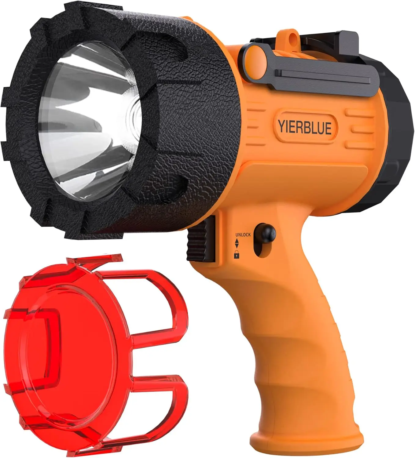 Faretto ricaricabile, torcia portatile 200K lumen LED, IP67 impermeabile per la caccia in campeggio in barca