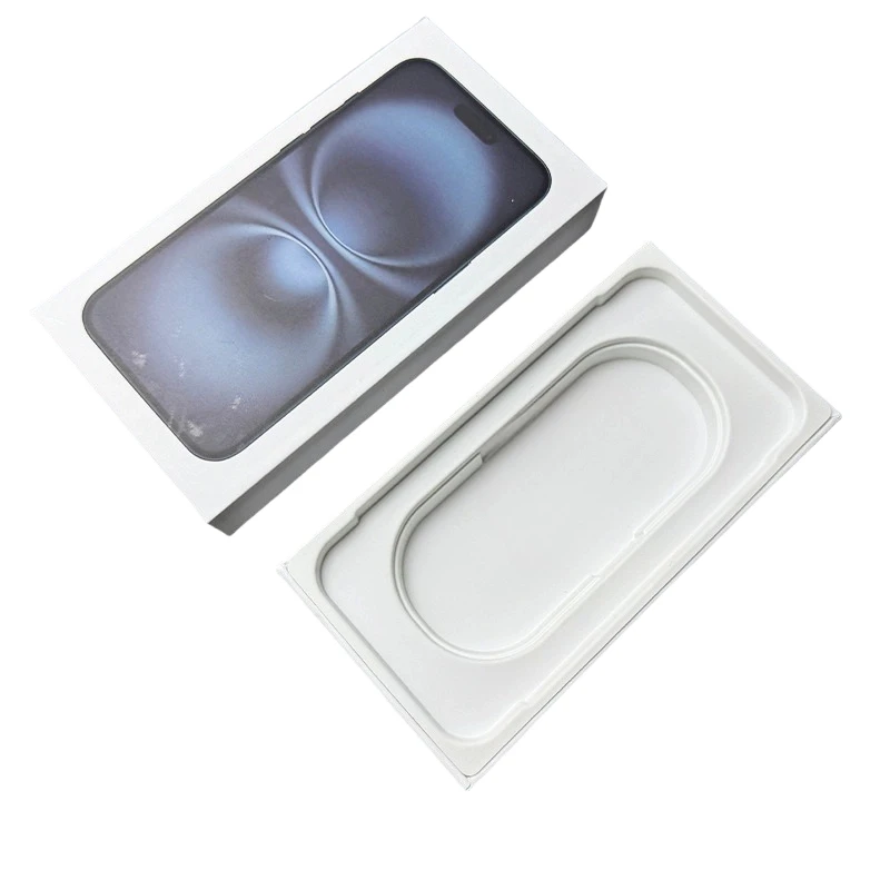 

100pcs Custom Original Paper Box for 5G iPhone 15 16 Plus Plain White Boxes for Refurbished Smartphone Used Mobile Phone w22