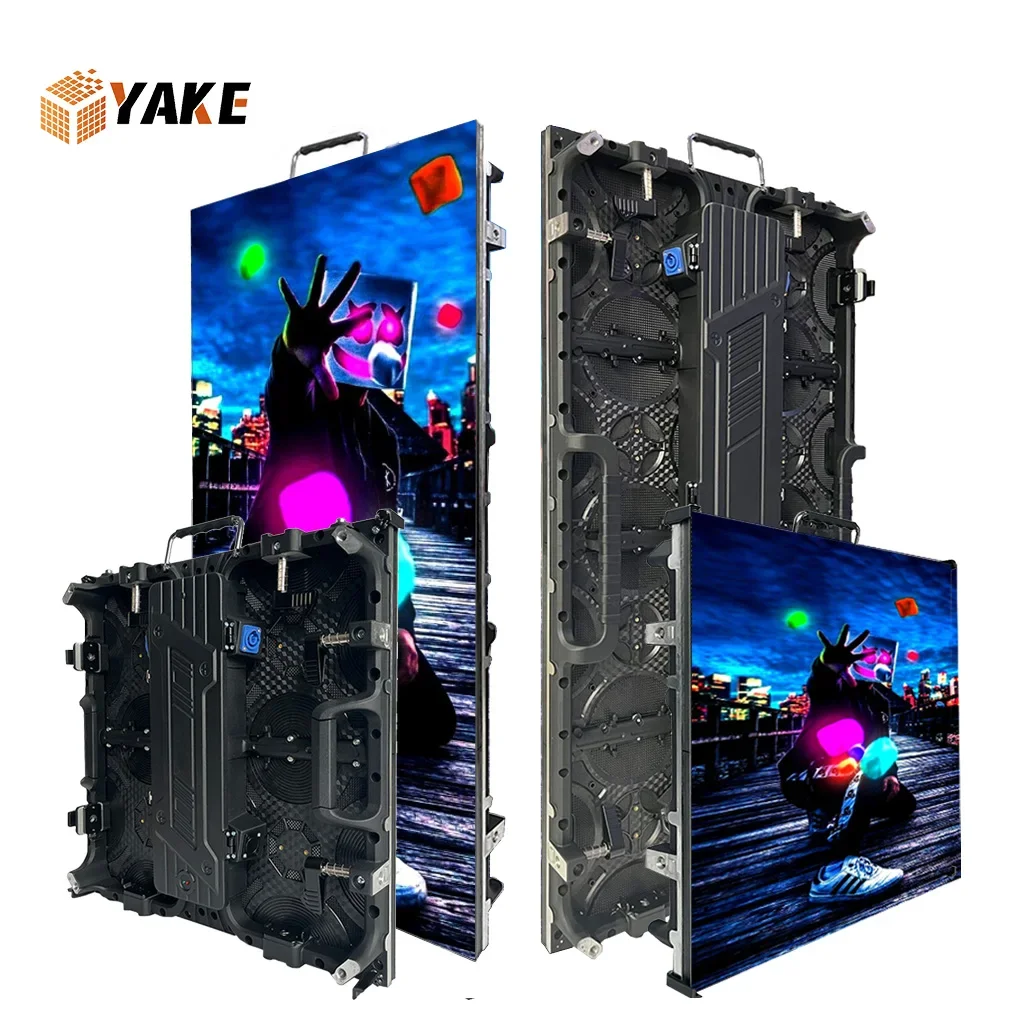 Yake Turnkey Led Video Wall Indoor P2.6 P2.9 P3.91 P4.81 Rental Stage LED Screen High Quality LED Display Panels for DJ Event