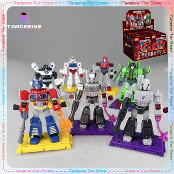 Original blobloblok Anime Figures Led Glowing Version1-Shine Attack Transformers Optimus Prime Robot Building Blocks Toys Kids Gift