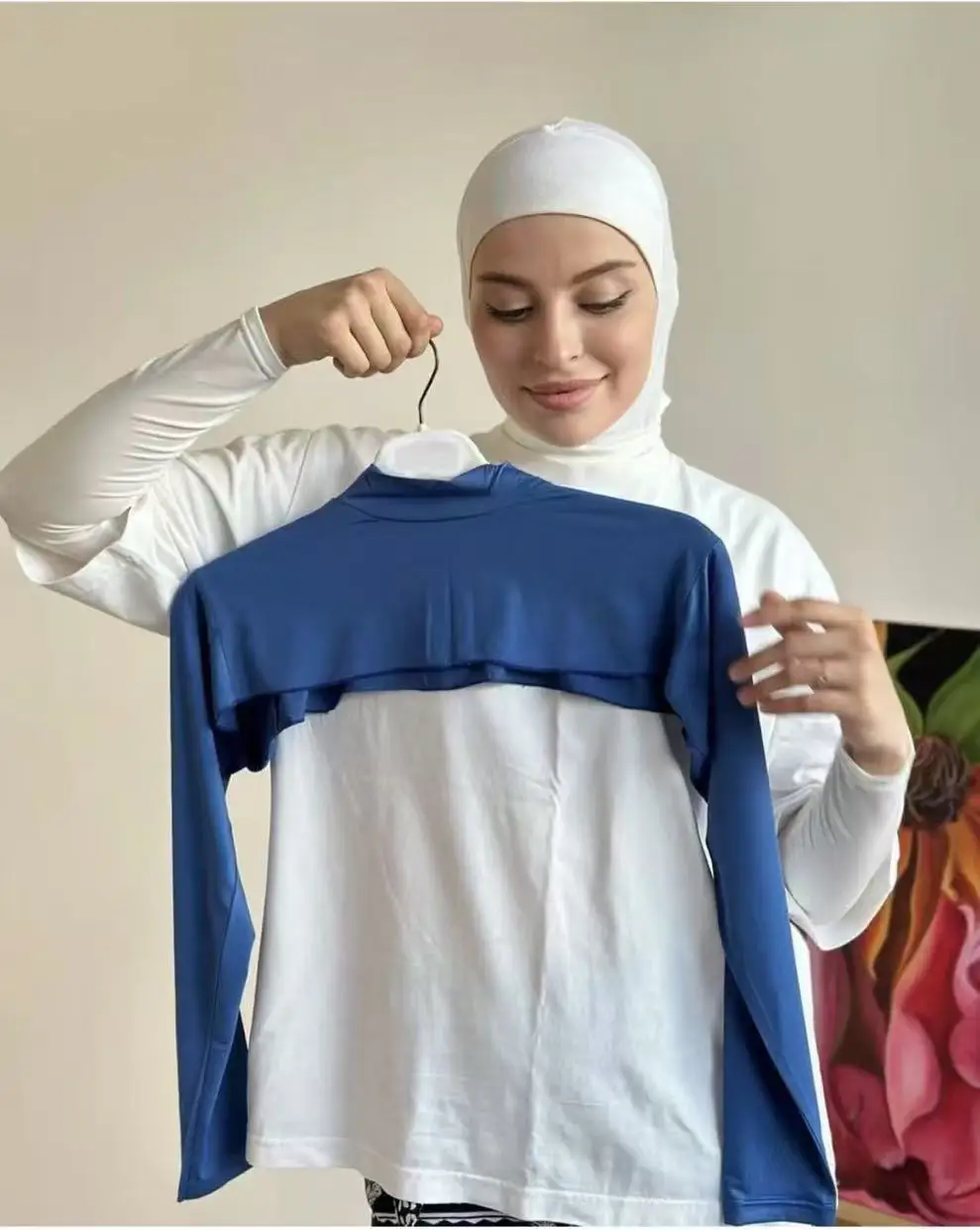 Modal Jersey Full Neck Sleeve Woman Muslim Hijab Long Arm Cover Elastic Shrug Shoulder Oversleeve Suncreen Islamic Wear Sleeves