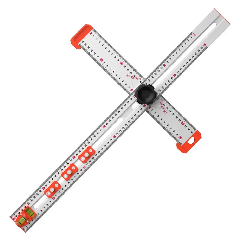 

Adjustable Positioning Ruler Adjustable Length Woodworking Drilling Positioning Ruler with Accurate Scale Multi Angle for Diy