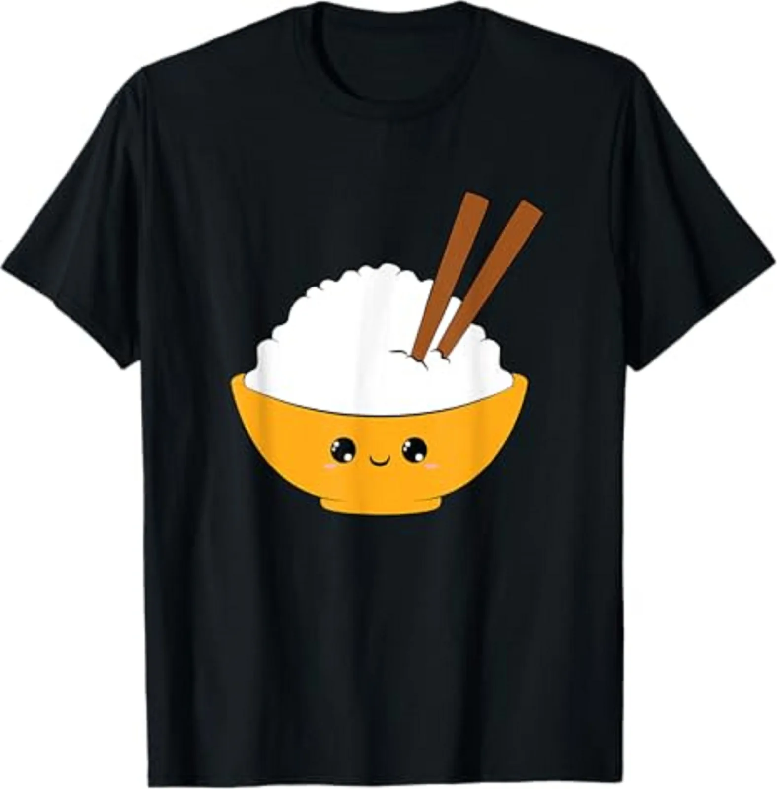 Rice Plate Rice Chopsticks Cute Cute Gift Unisex T-Shirt Size S-5XL