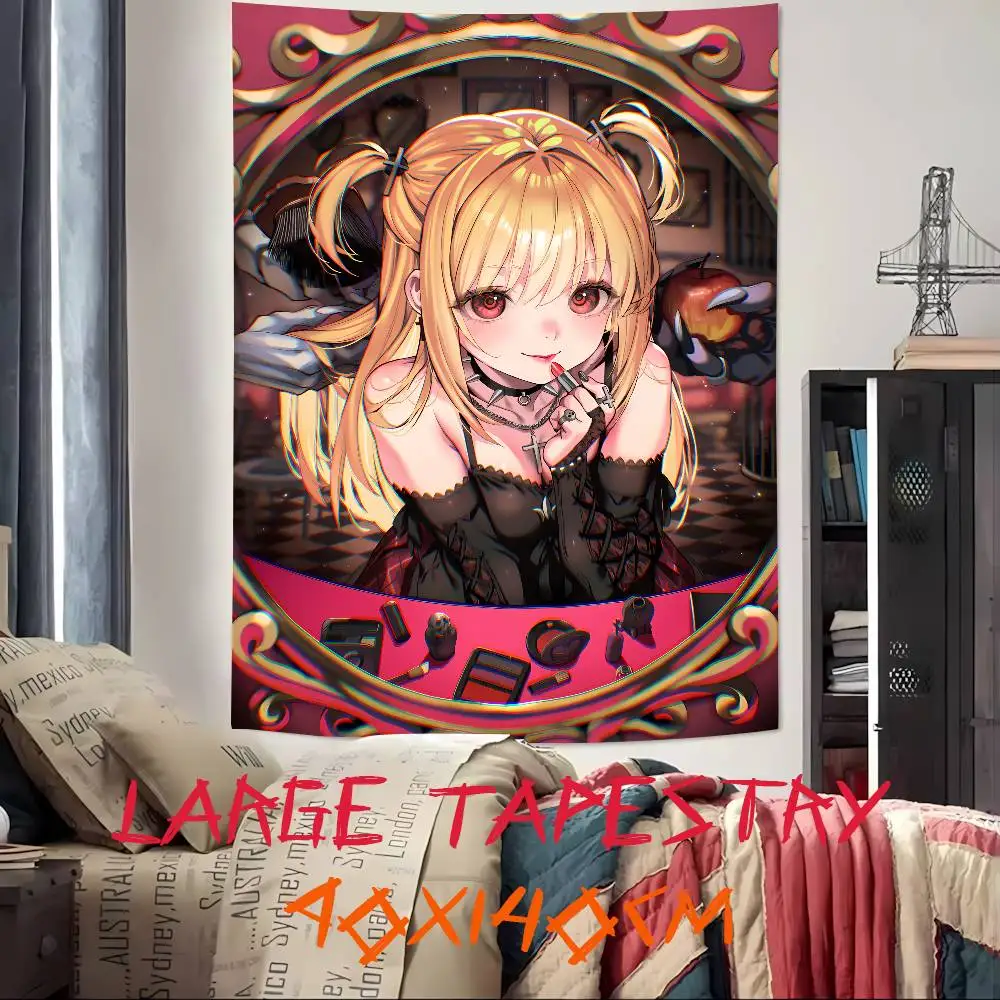 Cool Fashion Pretty Girl Misa Amane Tapestry Decoration Bedroom Dormitory Background Cloth Home Party Living Room Club Tapestry