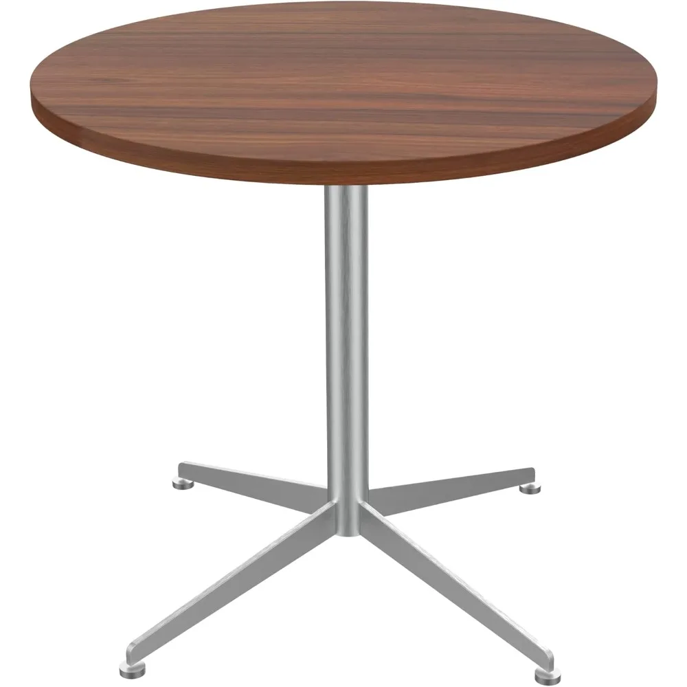 Round Office Table Conference Small Dining Coffee Meeting for Office Boardroom Kitchen Living Room Waterproof