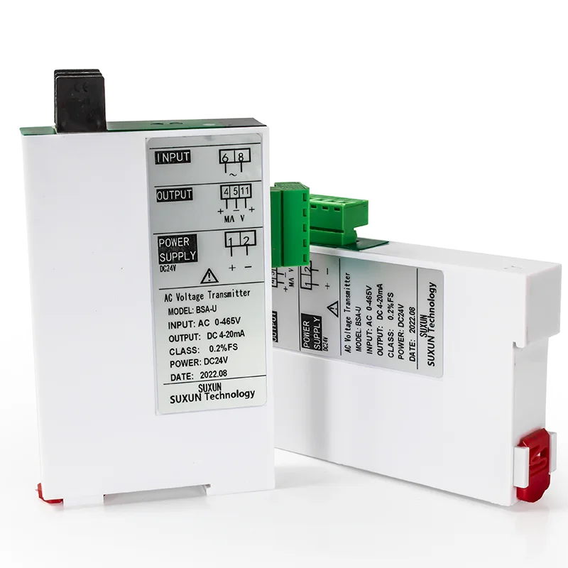 AC Voltage Transducer 0-100V 0-200V 0-300V 0-1000V DC24V Voltage Converter Voltage Transmitter 4-20mA 0-10V 0-5V 1-5V RS485