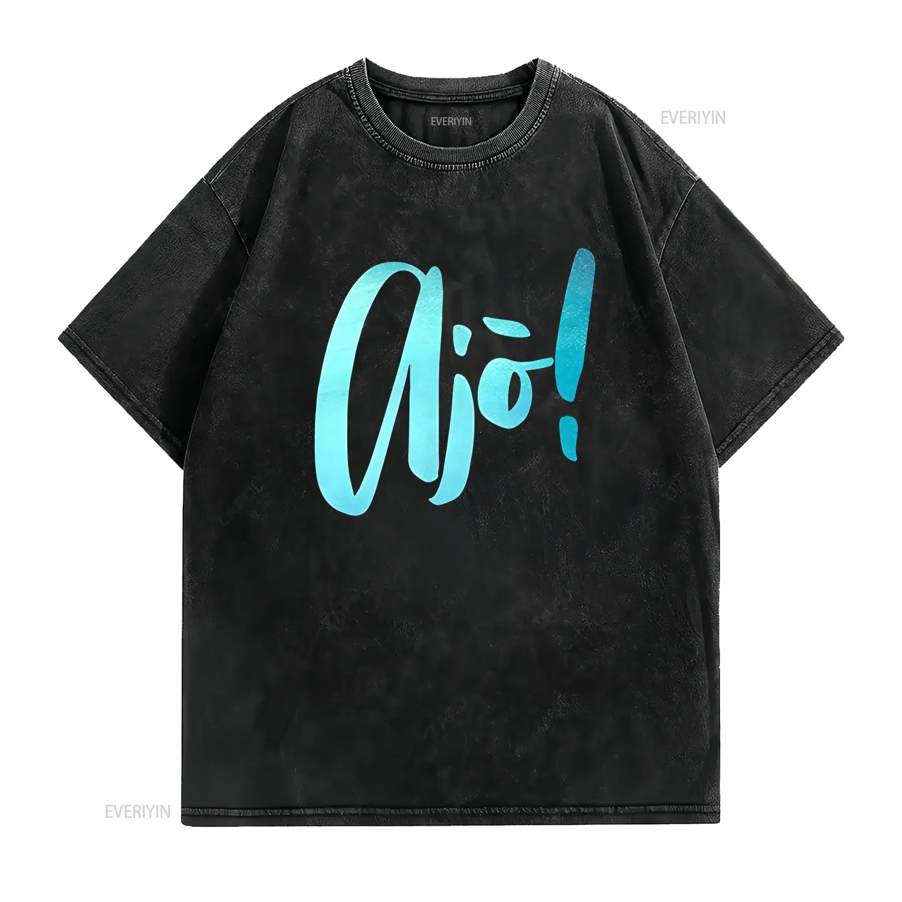 T shirt casual da uomo Sardo Pride Nera con stampa dialetto turchese girocollo lavabile in lavatrice vestibilità comoda Stylish