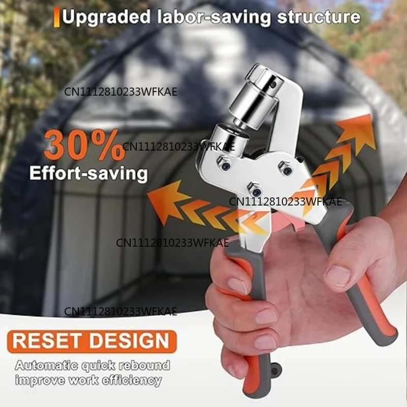 Handheld Hole Punch Eyelet Installation Tool 6mm/10mm Grommet Eyelet Plier Kit Metal Air Hole Rivet Plier