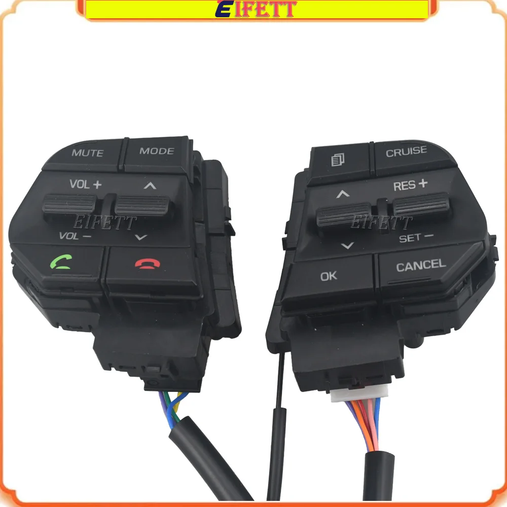 Volume Cruise Control Steering Wheel Button Switch Key For Hyundai Sonata 9 2.4L 2015-2017 Multimedia Telephone