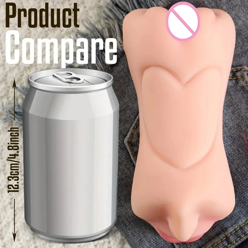 3 in 1 Pocket Pussy Male Masturbator with Mouth Sex Doll with 3D Realistic Textured Real Oral Vagina and Tight Anus Masturbation view 2