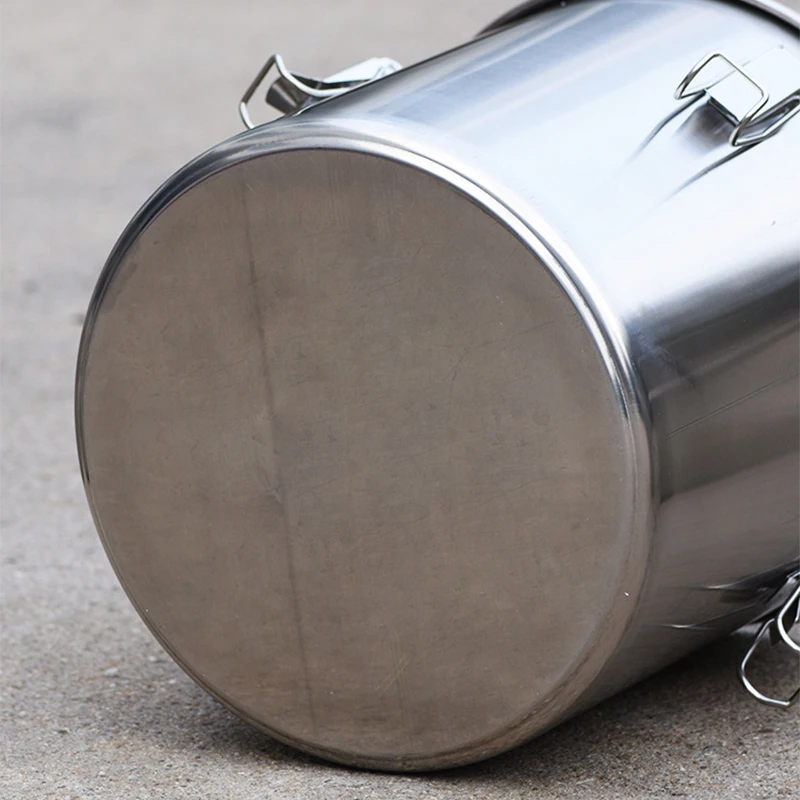 304 برميل من الفولاذ المقاوم للصدأ التخمير برميل الفاكهة النبيذ النبيذ صنع المعدات الحبوب والزيت والحساء وتخزين المواد الغذائية 50L