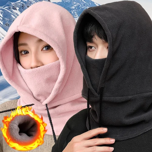 남녀공용 두꺼운 보온 모자, 양털 비니, 방풍 보넷, 동결 방지 폴리에스터 코튼 바라클라바, 사이클링 스키, 따뜻한 남성용 모자
