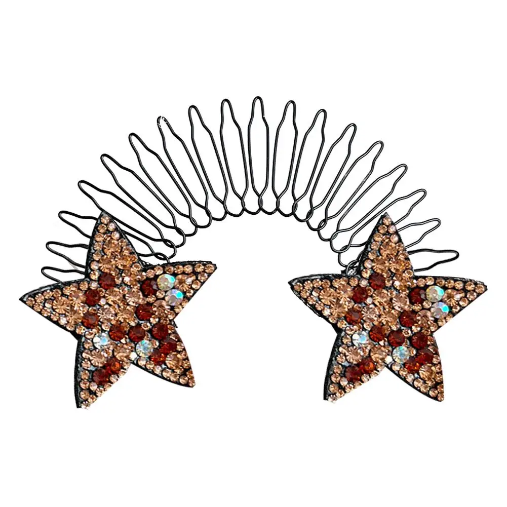 Dopamine Colorful Star Shattering And Sorting Tool In The Of Hair Back The Invisible Hair Head Coiling Fixed Clip Headwear K8W5 image 4