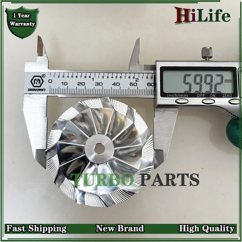 Заготовка колеса 60/4,5 мм, 11 + 0 лопастей, турбо MFS, колесо 709841 для Mercedes S E 320 CDI W210 145 кВт 197 л.с. OM613 1999-2000 6130960099