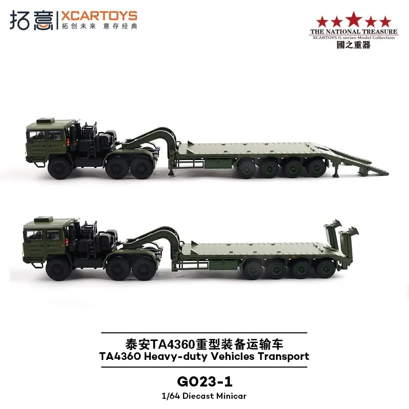 XCARTOYS 1/64 TA4360 Zware Voertuigen Transport Auto Legering Motorvoertuig Diecast Metaal Model Kinderen Kerstcadeau Speelgoed voor jongens