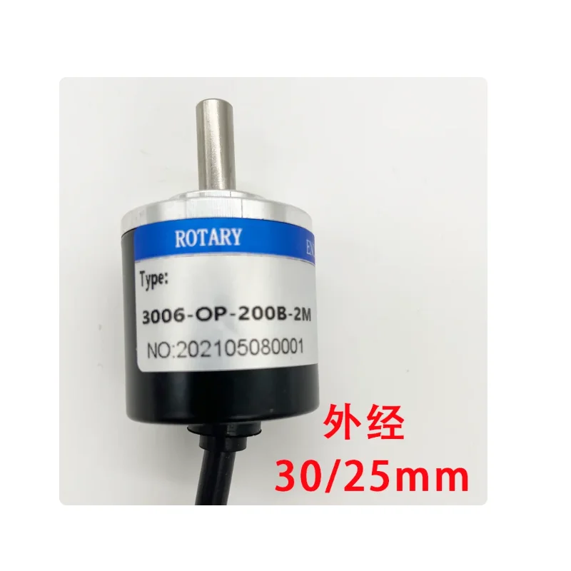 

MINI incremental rotary encoder outer diameter 30mm 25mm shaft diameter 6mm AB two-phase photoelectric encoder 100 200 360 1000P