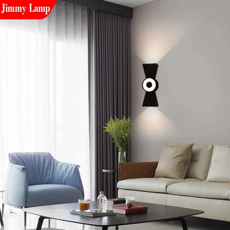 

Nordic Led Wall Lamp Modern Design Up Down Luminous Waterproof for Outdoor Attic Bedroom Bedside Stairs Indoor Lighting Decor