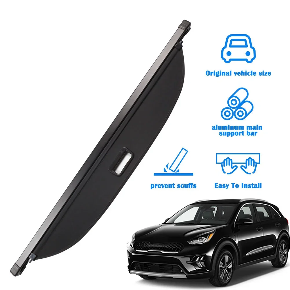 Auto Parts Car Accessories Parcel Shelf Retractable Luggage Cargo Cover for KIA Niro 2017 2018 2019 2020 2021 2022