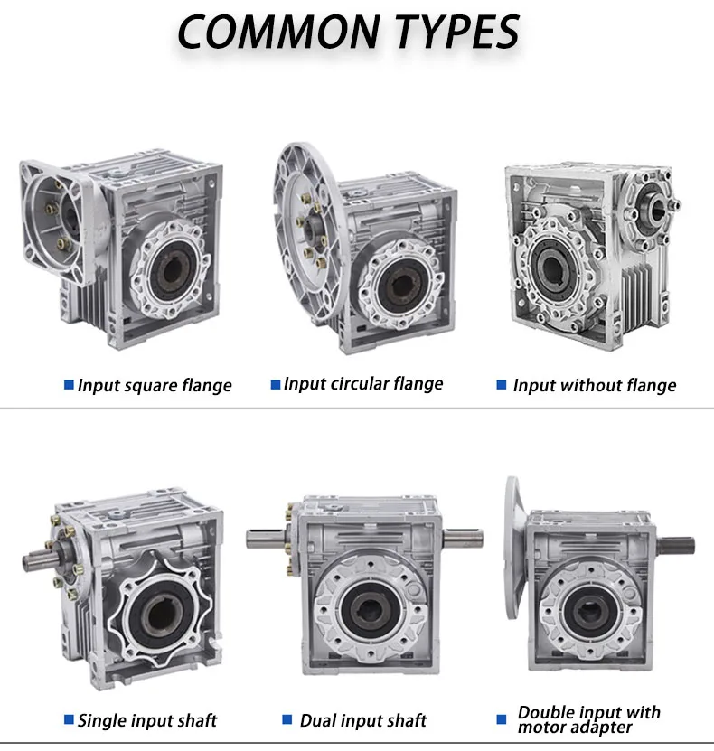 Cone agricultural cycloid ring spiral planet NMRV gearbox servo motor wheel winch rotary track drive worm reducer