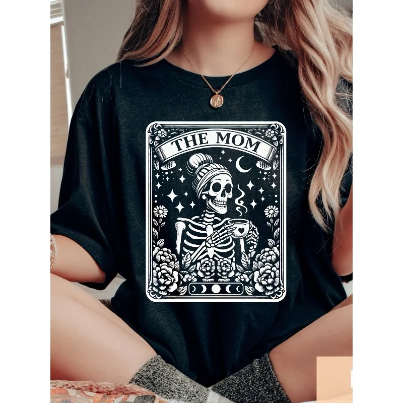 Purchase Products Like Card T-Shirts for Moms, Skull Mom T-Shirts, Witch Vibration Celestial Mom T-Shirts, Mother'S Day T-Shirts
