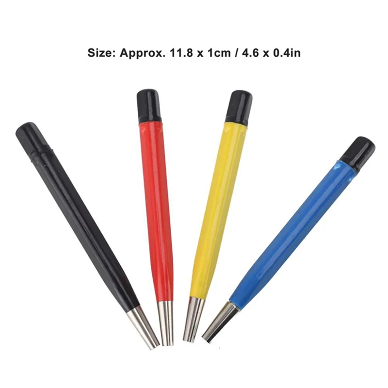 AB47-4Pcs Watch Rust Cleaning Pen Scratch Brush Pen Set Portable Fiberglass Nylon Steel Brass For Electrical Circuit Boards