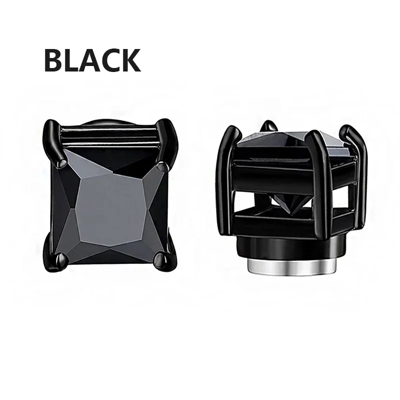Women's 2PCS Magnetic Ear Clips Stud Earrings, Non-Piercing