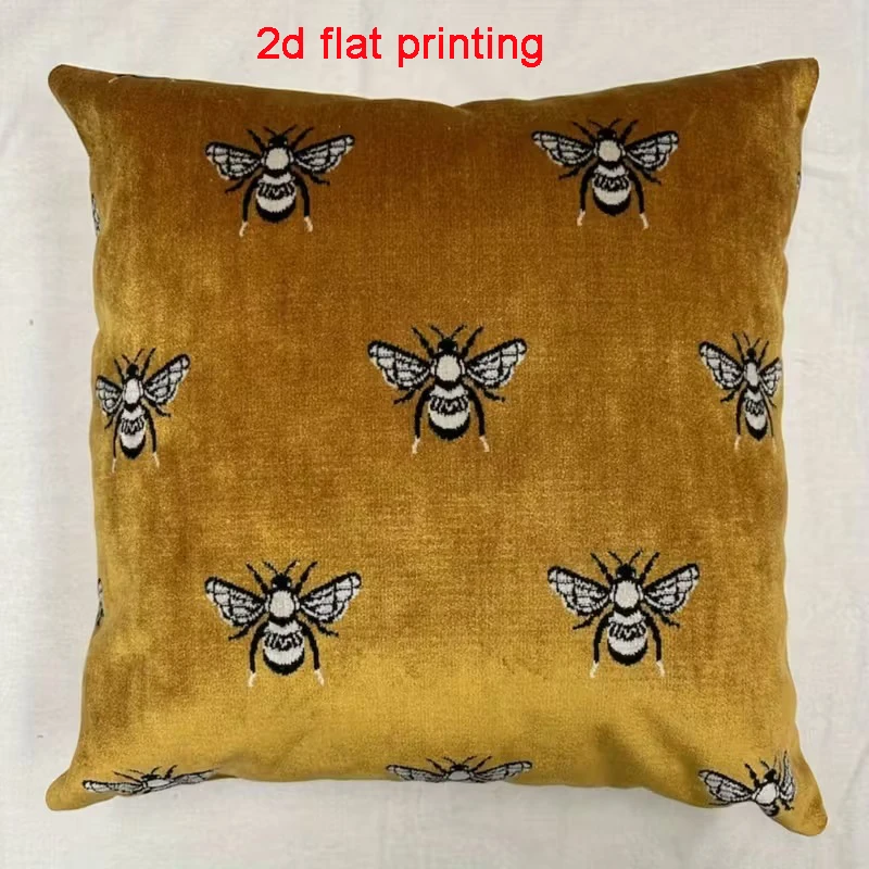 

Bee Pattern Cushion Cover Custom Pillow Cover Decorative Pillowcase Home Decor Throw Cushion Case Nordic Decoration Home Gift